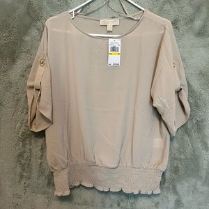 Tan/sand color Michael Kors blouse